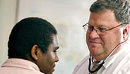 Doctor and male patient Doctor and male patient