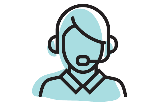 person on headset icon