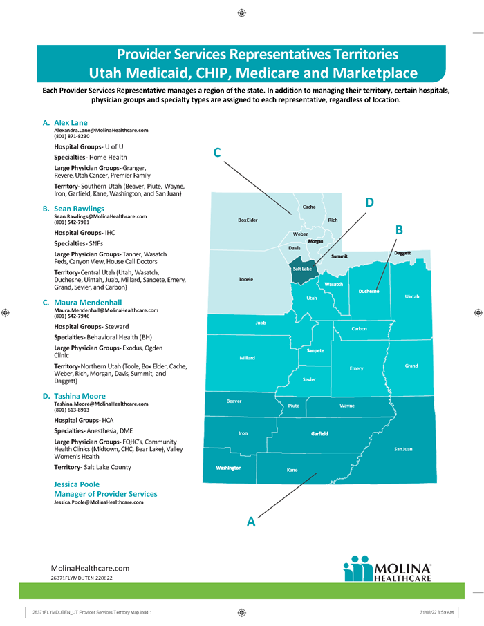 Contact Us Utah Medicaid Providers