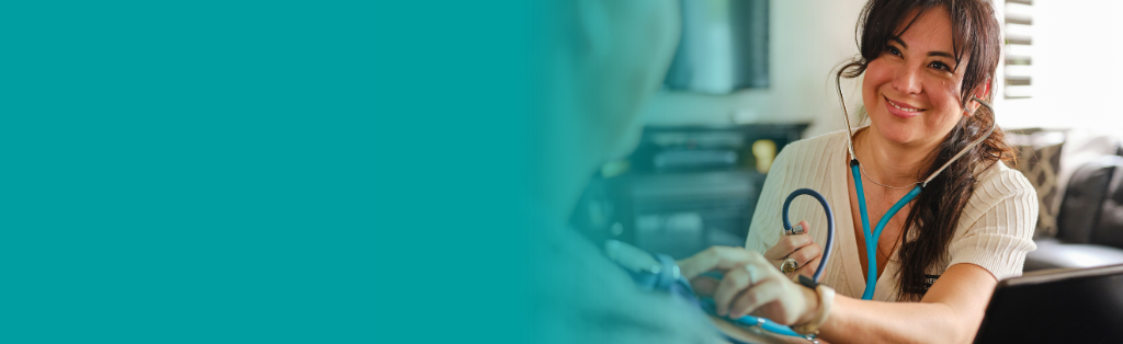 provider with stethoscope