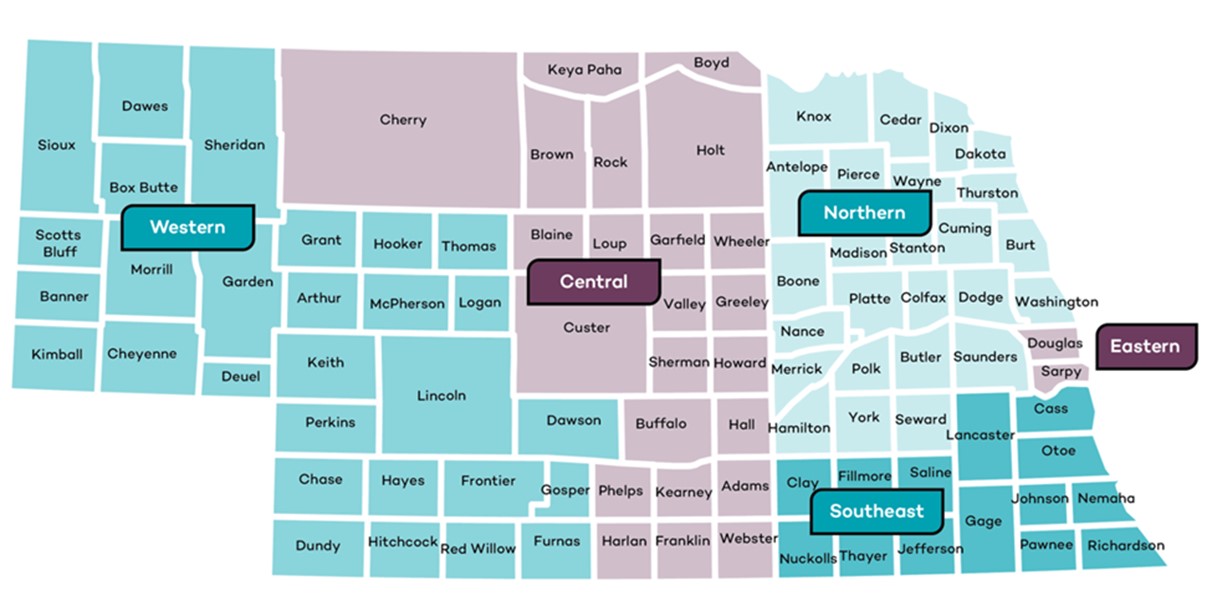 Nebraska map