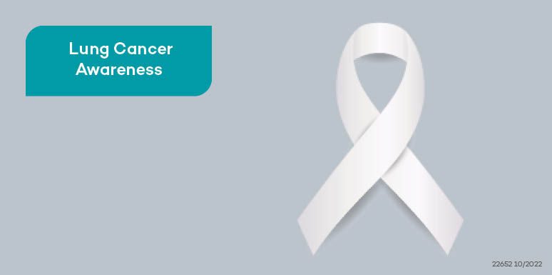 white ribbon for lung cancer awareness