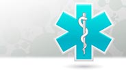Medical symbol caduceus snake with stick