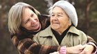 Two Women Huggin