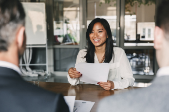 woman at job interview
