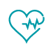 heart with heartbeat