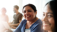 women listening in meeting women listening in meeting