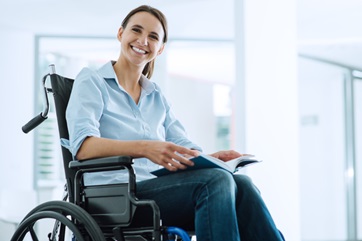 woman in wheelchair