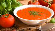 Plato de sopa y verduras