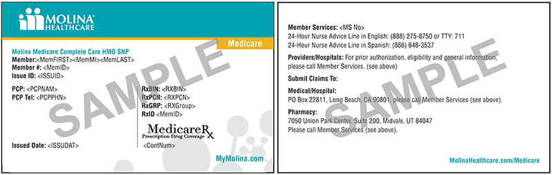 2020-Molina ID Card-Complete Care HMO SNP