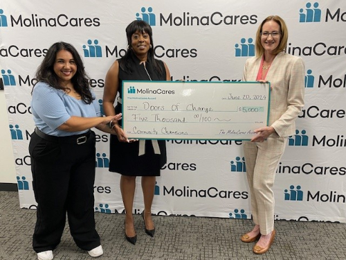 Molina Healthcare of California Doors of Change Check Presentation