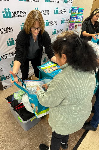 Molina Healthcare of California Wellspring Women's Center Donation