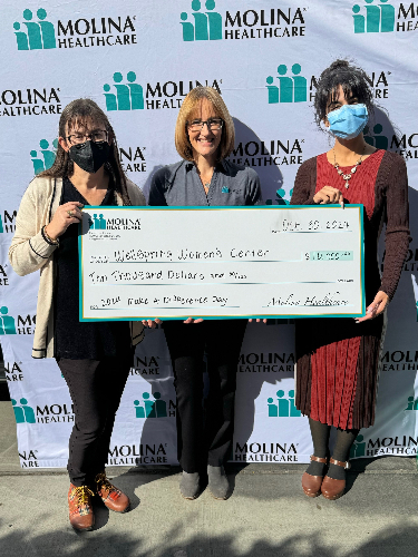 Molina Healthcare of California Wellspring Women's Center Donation