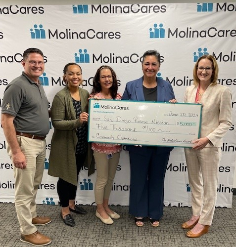 Molina Healthcare of California San Diego Rescue Mission Check Presentation