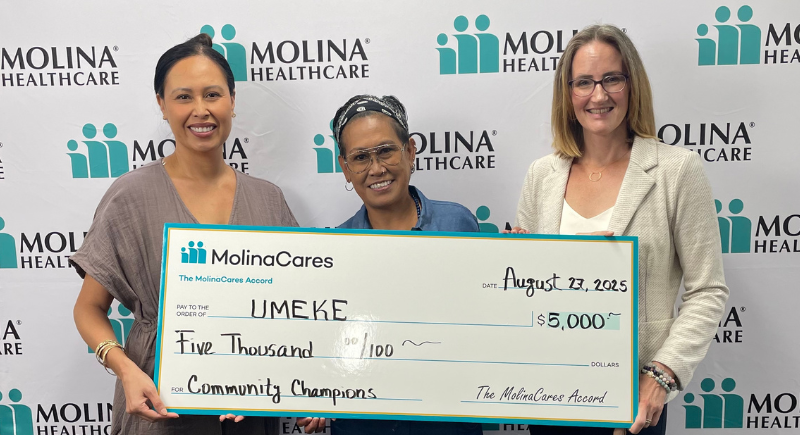 Molina Healthcare of California Umeke Donation