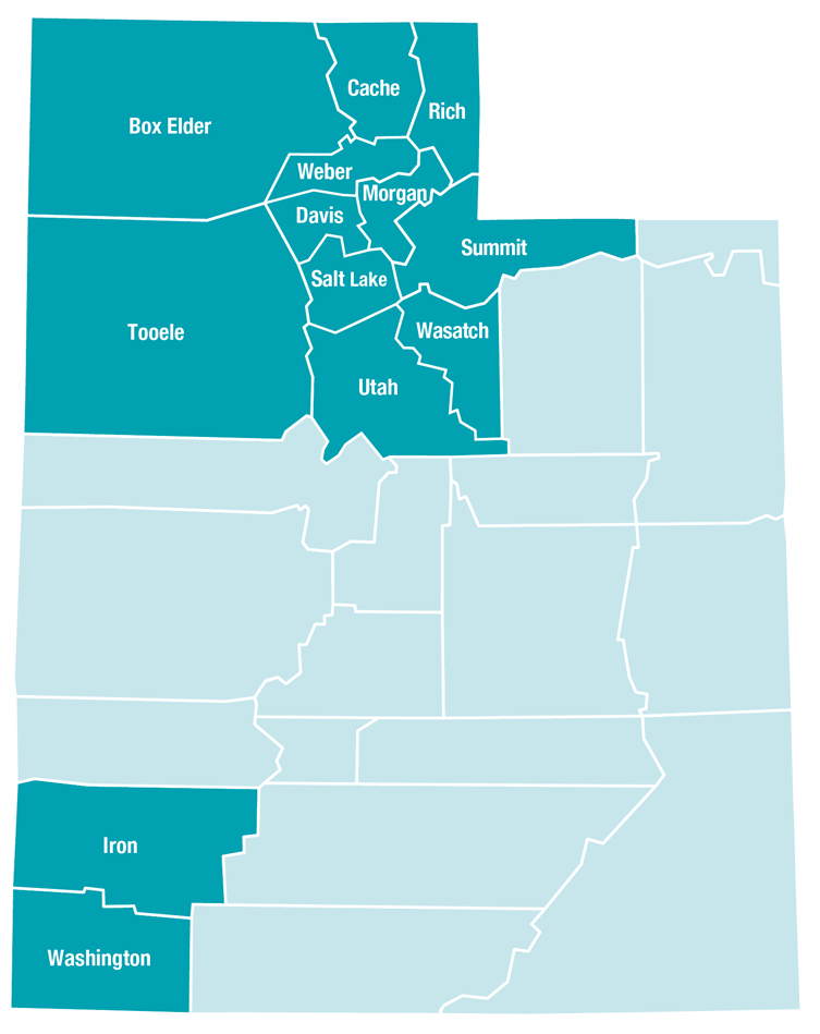 Utah Service Area Map