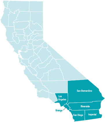 California Service Area Map