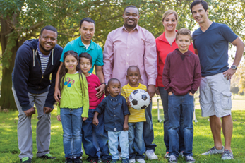 multi cultural family