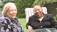 Two friends laughing Two friends laughing
