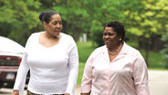 Two Women Walking Two Women Walking