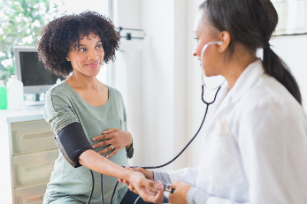 pregnant woman getting checkup