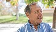 Elderly man looking at a distance Elderly man looking at a distance