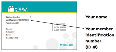 Image of sample Utah Medicaid ID card