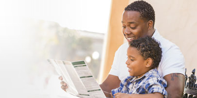 Father Reading to Child