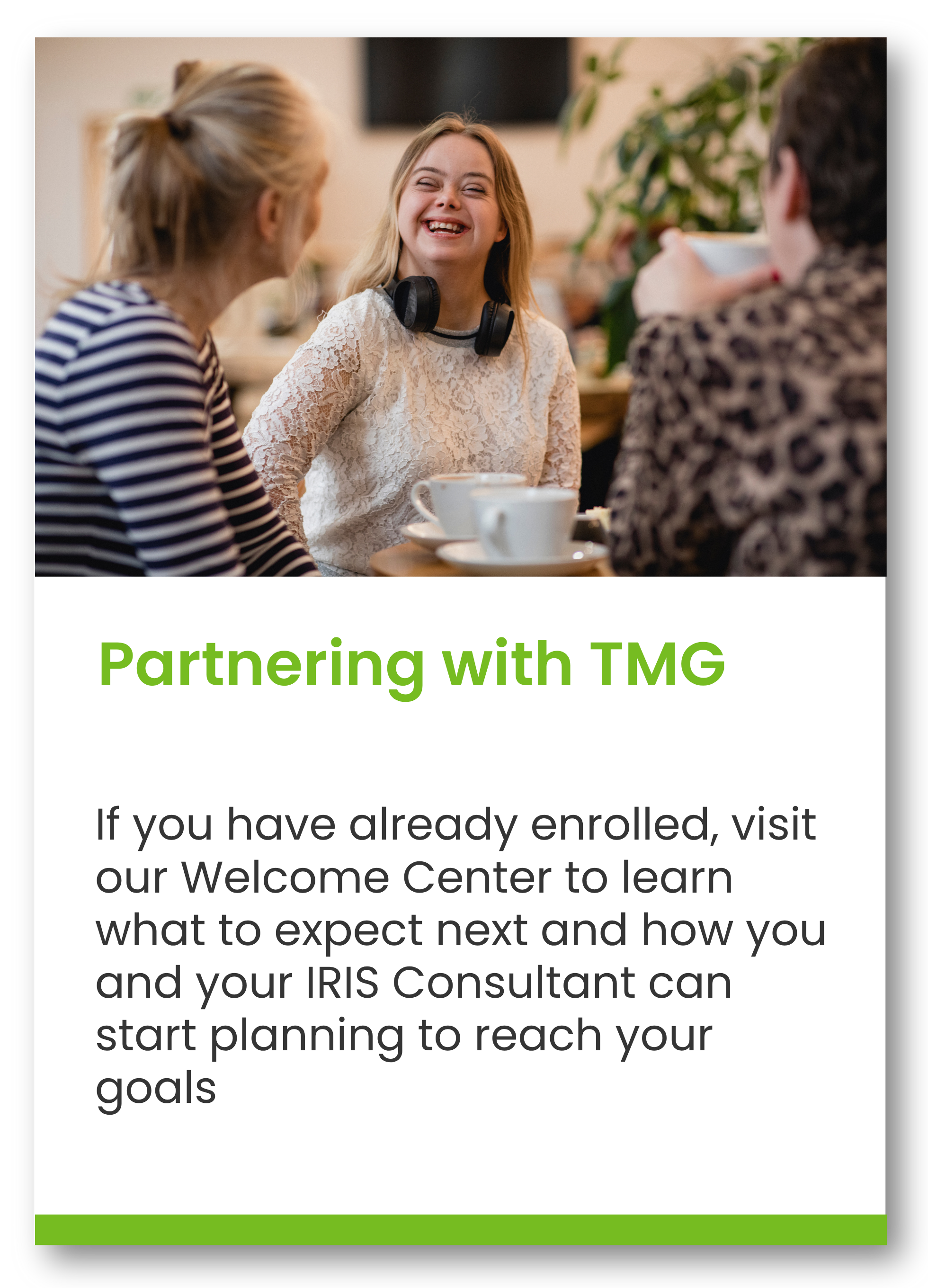 girl having lunch with two women